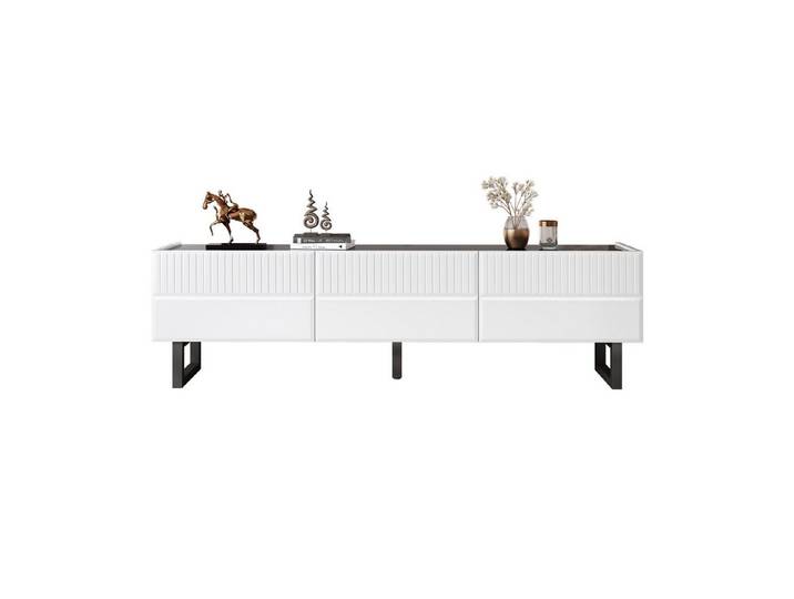 Fine Life Pro TV-Schrank Lowboard / TV‑Schrank / TV‑Lowboard mit drei Schubladen 170×35×47 cm