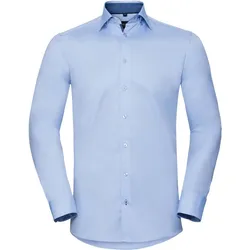 Russell Herren Herringbone Kontrast Hemd langarm R-964M-0