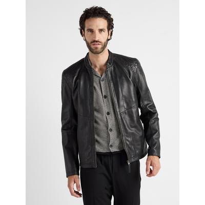 Lederjacke JCC "Lucas", Herren, Gr. L, schwarz, Obermaterial: 100% Lammnappa. Futter: 100% Baumwolle. Ärmelfutter: 100% Polyester, Jacken