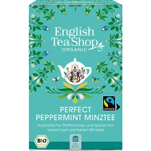 EnglishTeaShop Tee Perfect Peppermint Minztee, fairtrade, BIO, Kräutertee, 30 g, 20 Beutel