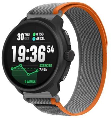Everyday Crate Suunto Race 2 Nylon Watch Band Wild Path Hook And Loop Adjustable Sport Strap orange Grey