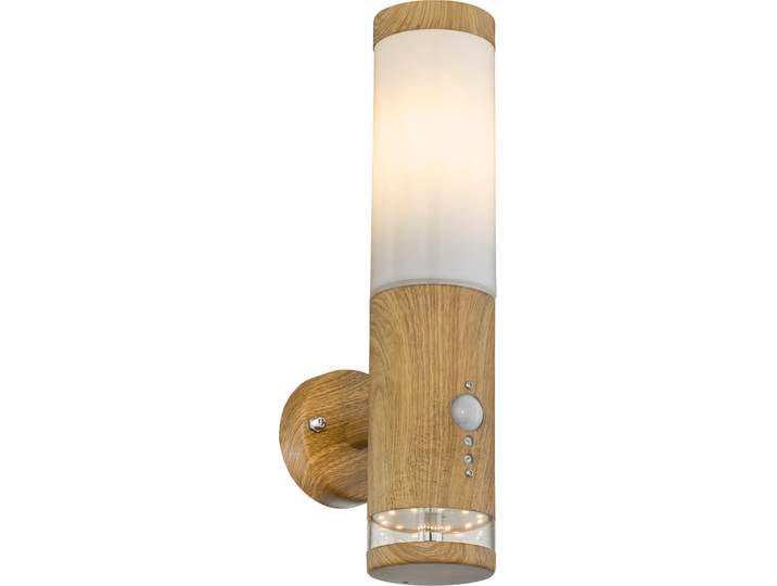 Applique murale d'extérieur avec détecteur de mouvement Applique murale Lampe d'extérieur aspect bois 34070S