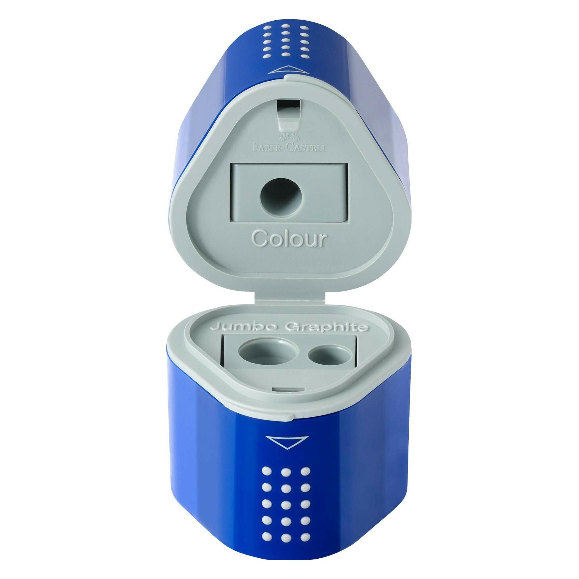 Faber-Castell Spitzer Grip 2001 183801 blau/brombeer 10 Stück (183801)
