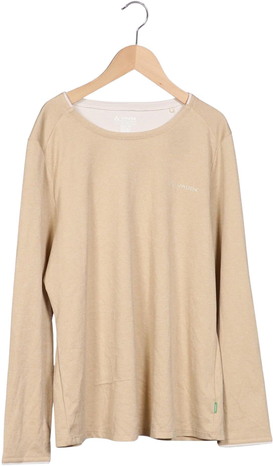 Vaude Damen Langarmshirt, Beige, Gr. EU 46, Synthetik - Second Hand