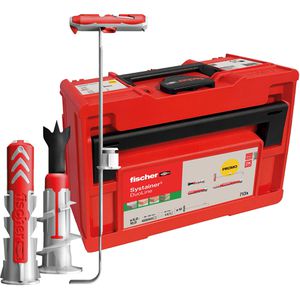 Fischer Dübel 574401, 2-K-Dübel, DuoLine Tanos Set, 3 verschiedene Dübel, 8 Größen, 713-teilig, 350 Stück