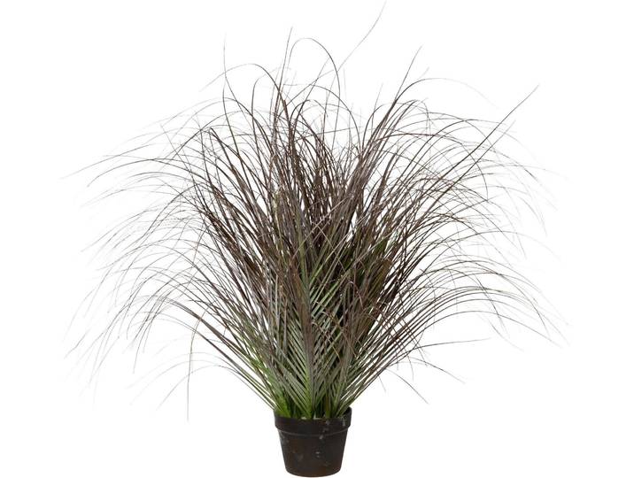 Winterliche Kunstpflanze CREATIV DECO Weihnachtsdeko , grün (weiß, grün), H:95cm, Kunststoff, Kunstpflanzen, Winterliche Kunstpflanze, frostig geeist, im Topf