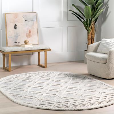 Nuloom Ansley Moroccan Lattice Tassel Area Rug