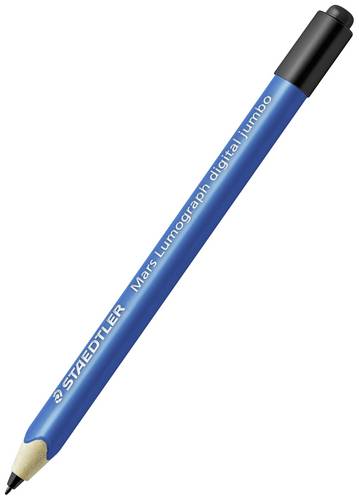 Staedtler Mars Lumograph digital jumbo Digitaler Stift mit druckempfindlicher Schreibspitze, mit präziser Schreibspitze, Radiergummi-Taste Blau