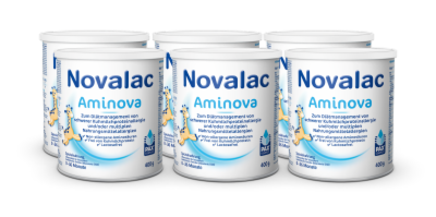 Engelhard Arzneimittel GmbH & Co.KG NOVALAC Aminova Spezialnahrung 0-36 Monate Pulver 6X400 g 19942762