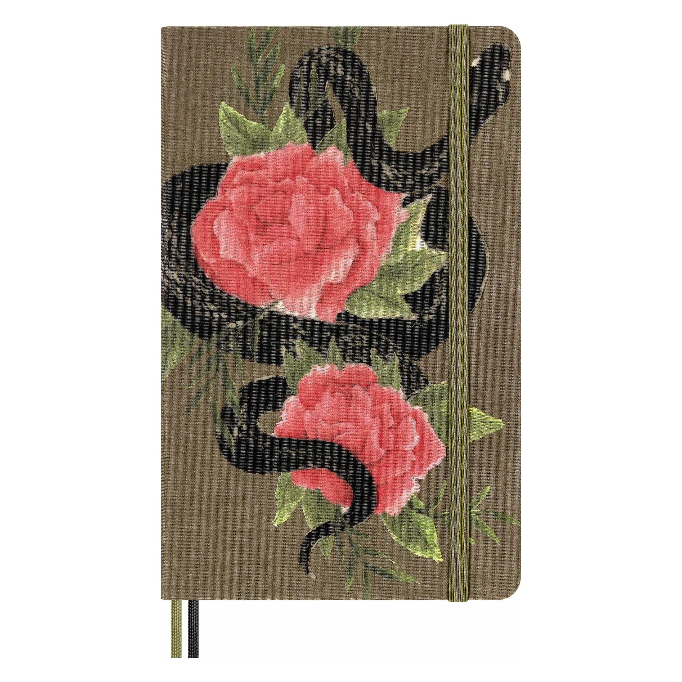 Moleskine NB Snake Roses - LG lin (Large 13x21) (Seasonal)