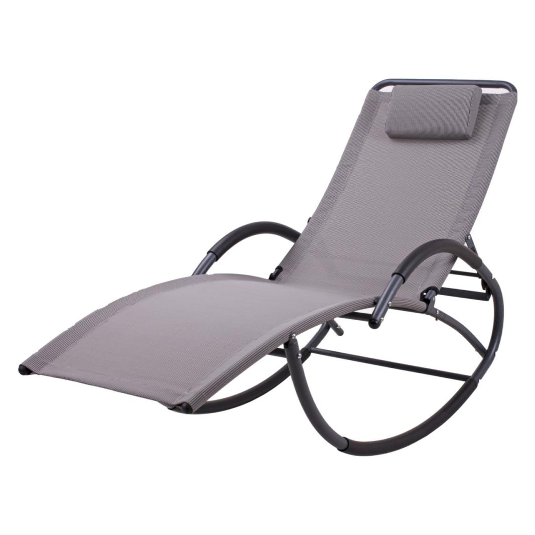 Garden Pleasure Schaukelliege Siros anthrazit Stahl (177 cm) (305430)