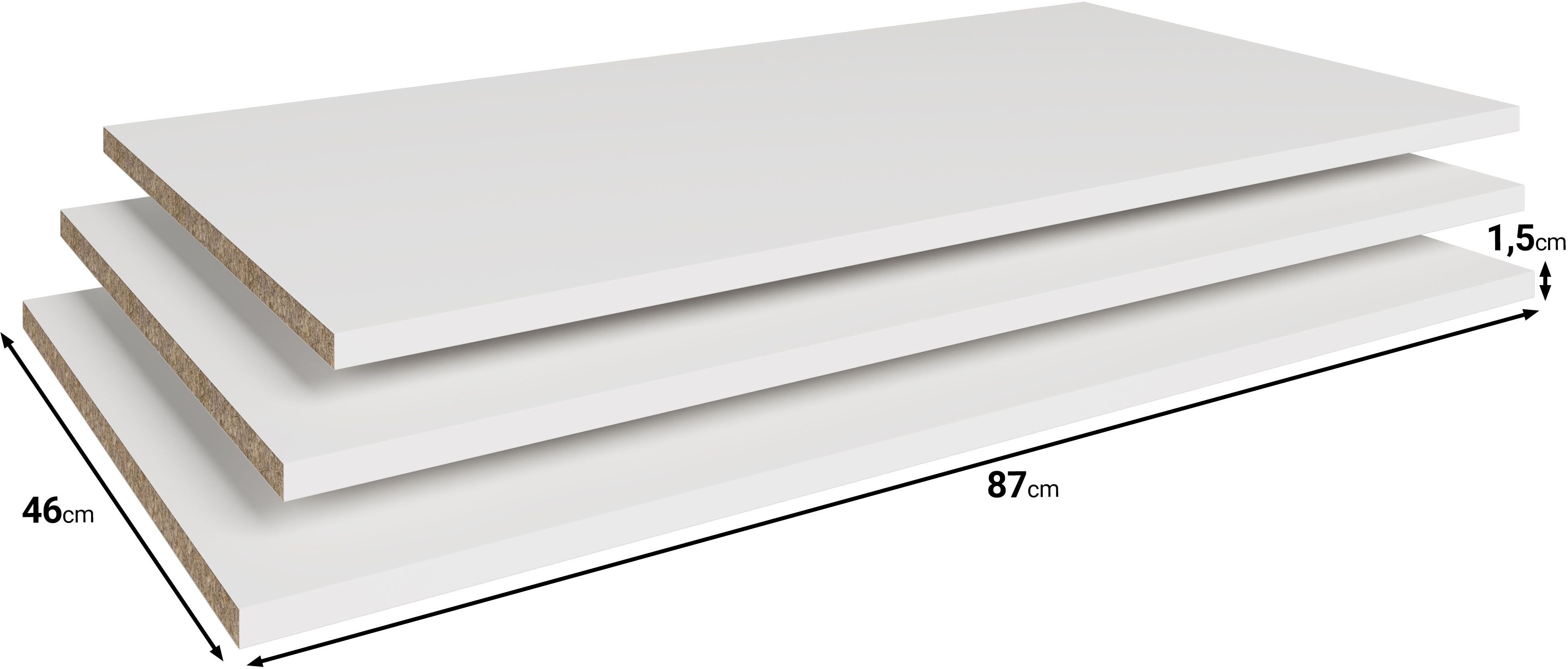 Einlegeboden HOME AFFAIRE "Spirit – perfekte Stauraum-Erweiterung für deinen Kleiderschrank", beige (kaschmir), B:87cm H:1,5cm T:46cm, Holzwerkstoff, Einlegeböden, Einlegeboden, Passendes Set für Kleiderschränke der Serie Spirit, 87 × 46 cm kaschmir B/H/T