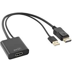 InLine DisplayPort zu, Video Adapter, Schwarz