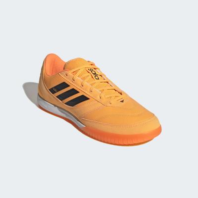 Fußballschuh ADIDAS PERFORMANCE "TOP SALA COMPETITION II, HALLE", Herren, Gr. 42, orange (lucid tangerine, core schwarz, lucid orange), Leder, Synthetik, Schuhe Fußballschuh, für Halle und Straße