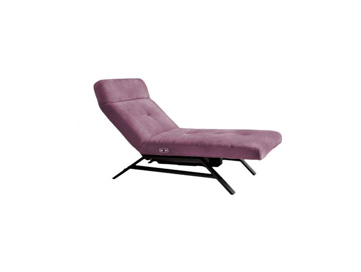 Kawola Liege MIT Motorischer Relaxfunktion Ameriva Violett Velvet Relaxfunktion, Füllung: Schaumstoff, 80x110x158 cm, Gartenmöbel, Gartenliegen, Relaxliegen