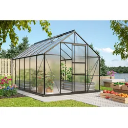 Vitavia Gewächshaus "Merkur 9900",schwarz,9,9 m2