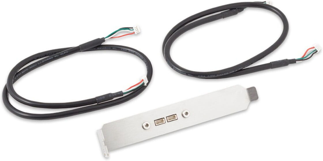 Aqua-Computer RGBpx-Slotblende f&uuml;r zwei RGBpx-Verbindungen