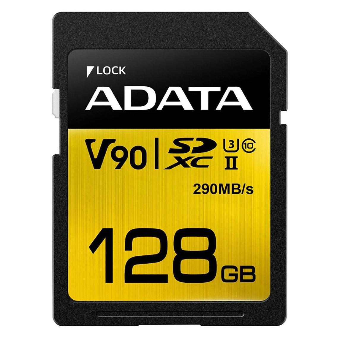 Adata SDXC-Karte Premier ONE UHS-II 128 GB (128 GB, SDXC, U3, UHS-II) (ASDX128GUII3CL10-C)