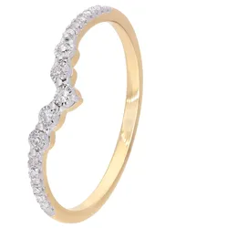 GLIZZ GL8670 Damen Diamant-Ring Gold 333/8K, 52/16,6