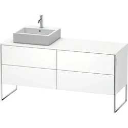 Duravit XSquare Waschtisch-Unterschrank XS4924L1818 160x53,8x54,8cm, 4 Auszüge, links, weiß matt