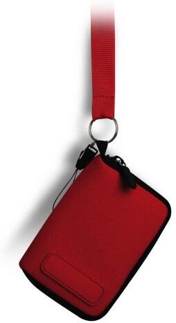 Astuccio in neoprene con zip e foro auricolari Personalizzate o neutre
