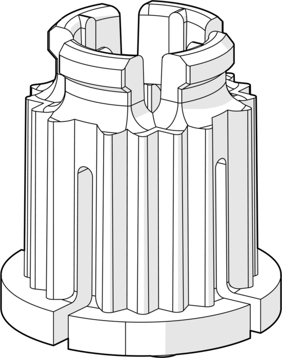 Hansa Rastbuchse 59910235 weiß