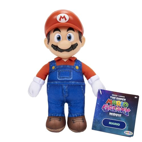 Jakks Pacific Super Mario Galaxy Movie Mario Knuffel 23 cm