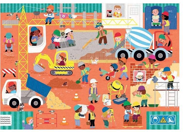 Puzzle Michèle Wilson Puzzle bois - Le chantier - 24 pcs