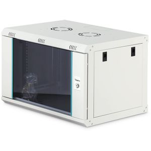 Digitus Netzwerkschrank Dynamic-N Serie, DN-37100, 19 Zoll, Wandgehäuse, 60 kg, 600 x 385 x 450 mm, schwarz, 7 HE