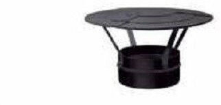 Stabile Cappello cinese FUMISTERIA MONOPARETE ACCIAIO AL CARBONIO SMALTATO NERO