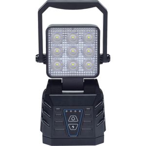 Berger&Schröter Handscheinwerfer 15W, dimmbar, mit Akku, 680 Lumen, IP66 wasserdicht, mit Notlichtfunktion, LED