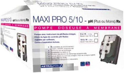 ASTRAL POOL Pompe doseuse Rx (rédox) à membrane Maxi Pro 5, avec Kit sonde complet
