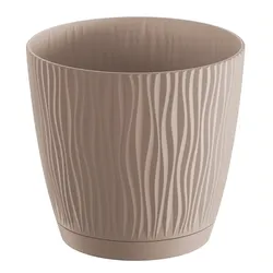 Prosperplast - SANDY P Blumentopf - 23,9x23,9x22,5cm in der Farbe Mocca