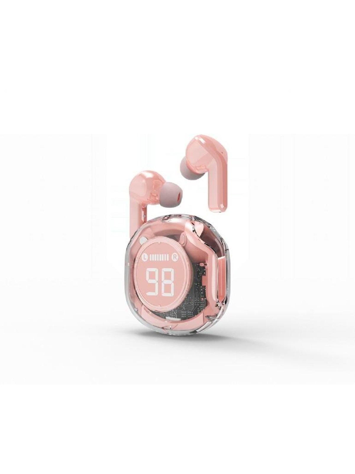 Gembird Transparent TWS in-ears - Pink