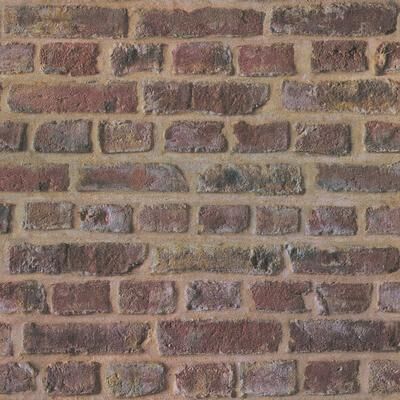 Galerie Wallcoverings Bricks and More Collection Realistic Brickshire Residents Matte Finish Vinyl on Non-woven Wallpaper Roll