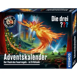 KOSMOS Die drei ??? Adventskalender 2026 – Der Fluch des Feuervogels mit 24 Rätseln