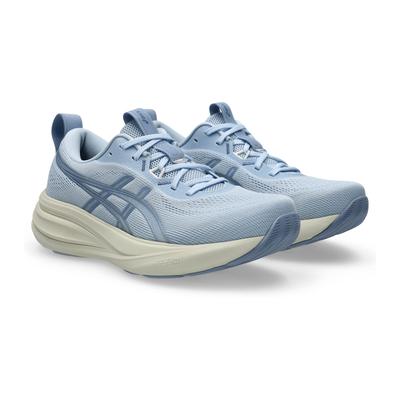 Laufschuh ASICS "GEL-PULSE 17", Damen, Gr. 43,5, blau (solid air, cream), Synthetik, Schuhe Laufschuh, für Straße und Fitnessstudio, mit FF BLAST Dämpfung