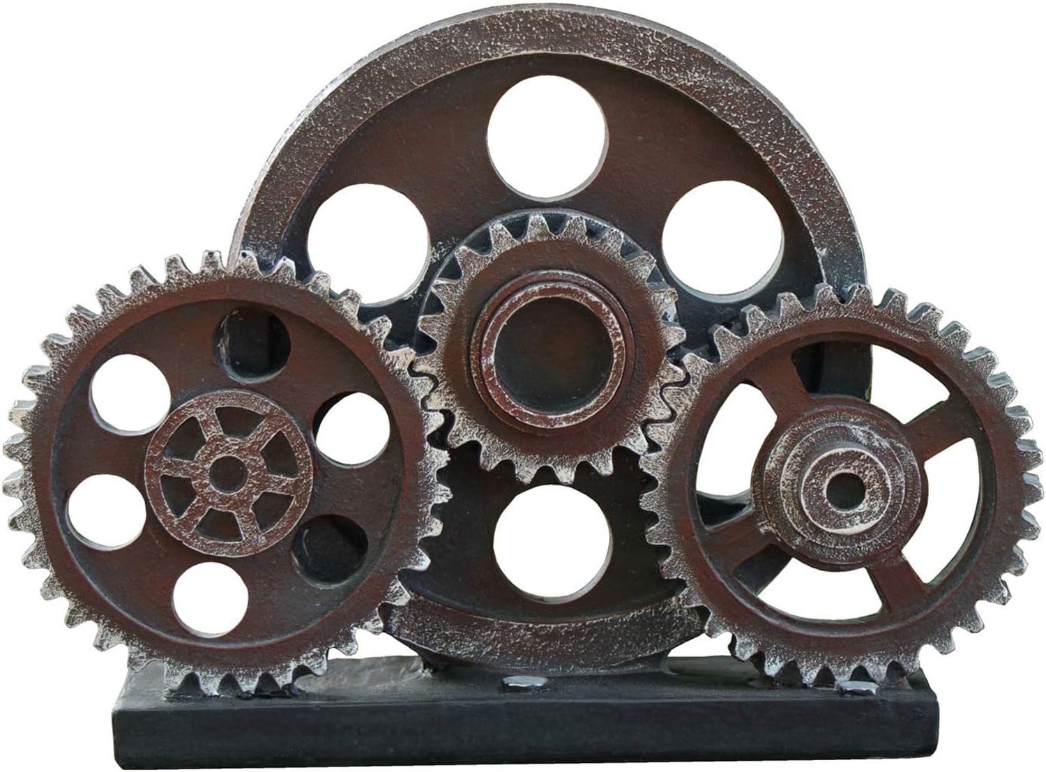 Industriële Steampunk Tandwiel Decoratie - Koperkleurig, 19,5 cm