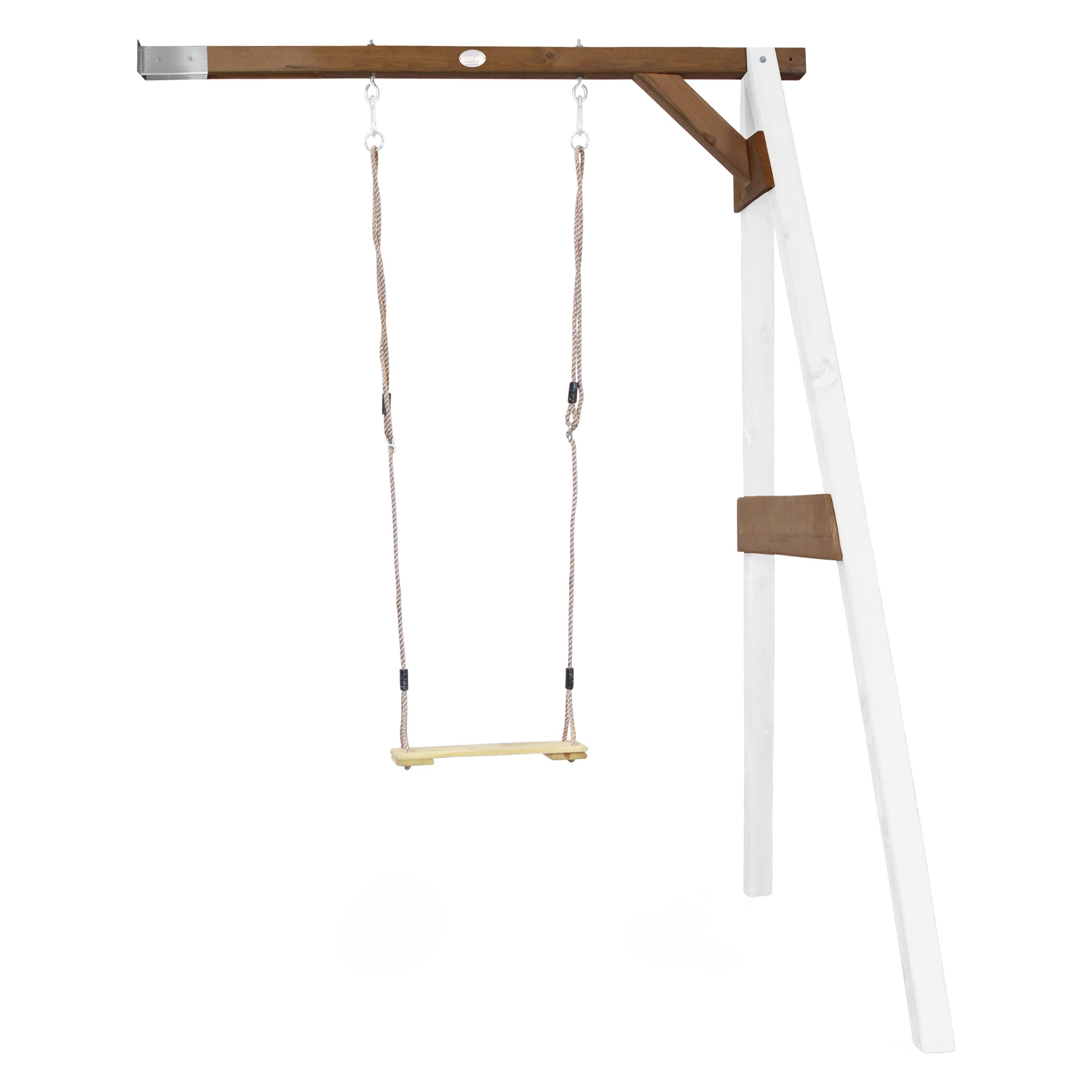 Axi Einzel-Anbauschaukel Weiss/Braun (A030.145.02)