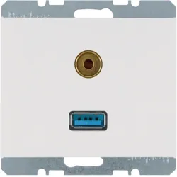 Berker Steckdose USB/3,5mm Audio 3315397009