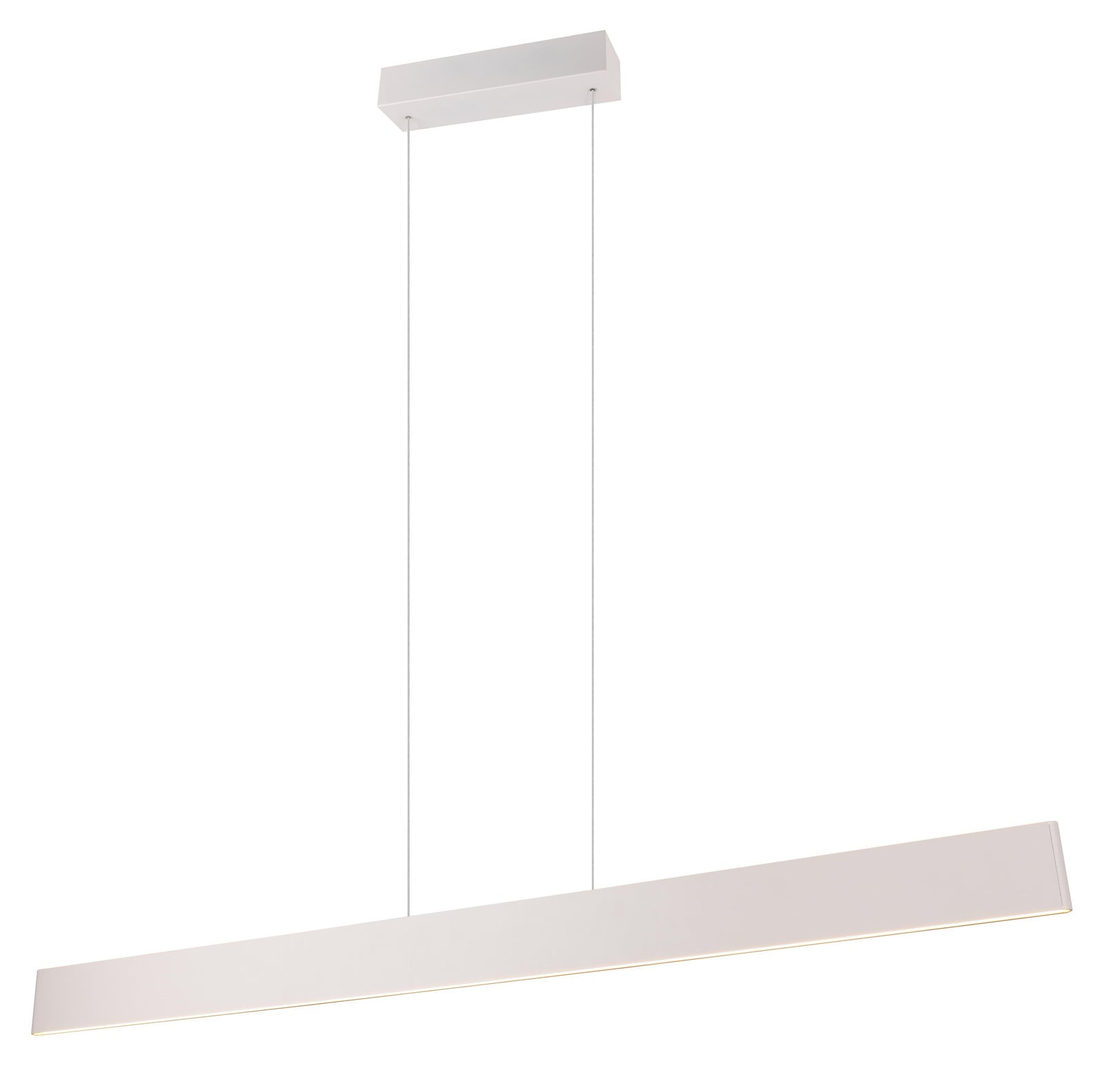 Trio Galway Led Hanglamp - Modern Rechthoekig - Wit/Grijs - 150 cm