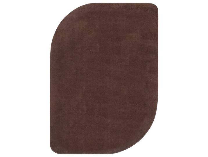 Tapis modern antidérapant lavable, marron, 160 x 220 cm
