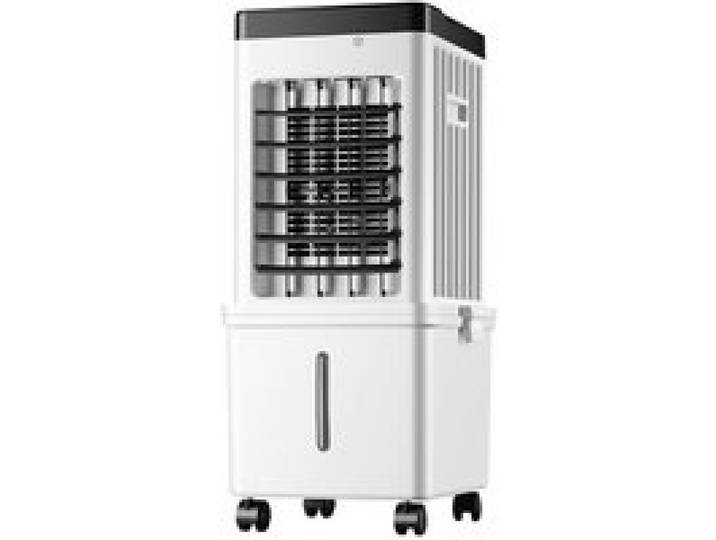 Rafraîchisseur dair portable–Ventilateur à refroidissement par eau avec pains de glace–Réservoir deau amovible de 15 L–3 vitesses