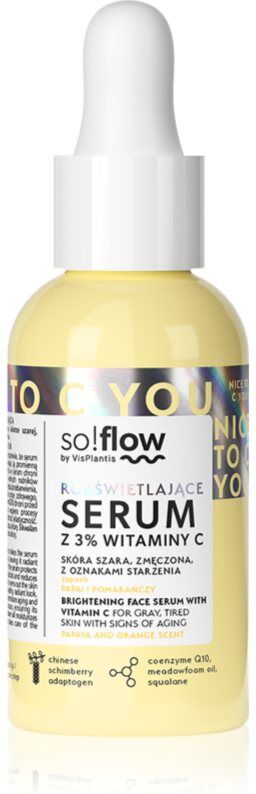so!flow Brightening Face Serum With Vitamin C brightening serum with vitamin C 30 ml