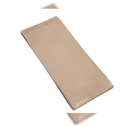1000 Bäckerfaltenbeutel RecyclingMix Papier braun 14+6x32cm