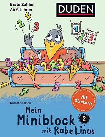 Dorothee Raab - Mein Miniblock mit Rabe Linus - Erste Zahlen (Duden Miniblöcke) - Preis vom 04.10.2026 03:51:26 h