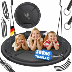 KESSER® Nestschaukel Tellerschaukel Hängeschaukel Rundschaukel Schaukel verstellbar Garten-Schaukel Kinderschaukel Indoor - Outdoor-Schaukel für Kinder & Erwachsene
