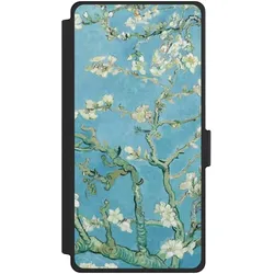 Nivocase Klapphülle für Samsung Galaxy S25 Ultra Handyhülle aus Kunst Leder NIVOflip schwarz Kunst Malerei (Samsung Galaxy S25 Ultra), Smartphone Hülle, Schwarz