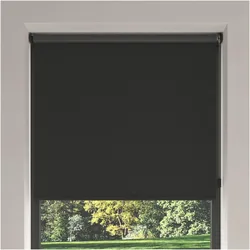 Eve, Rollo, Elektro-Rollo Smartes elektrisches Innen-Rollo - Motionblinds (Matter) Schwarz (75 x 190 cm)