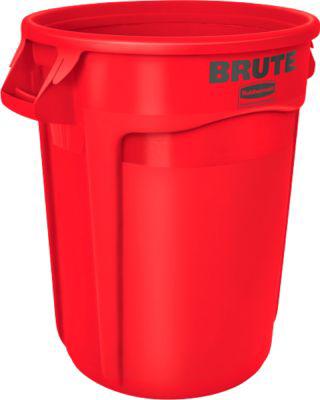 Rubbermaid Wertstoffsammler Brute, rund, Ø 560 x H 690 mm, 121 l, Kunststoff, rot